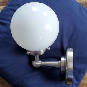 Pottery Barn single globe wall sconce
